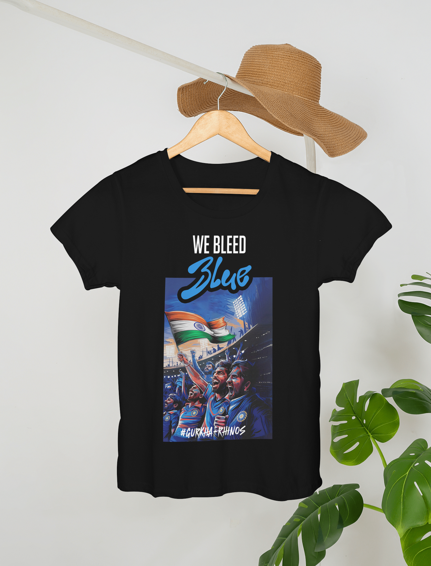 We Bleed Blue - Cricket Fan T-Shirt